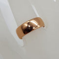 15ct Rose Gold Wide and Heavy Wedding Band Ring - Antique / Vintage