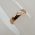 9ct Rose Gold Rounded Wedding Band Ring - Antique / Vintage