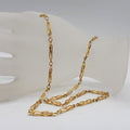9ct Yellow Gold Twist Cage Ornate Link Necklace / Chain
