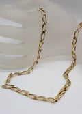 9ct Yellow Gold Elongated Link Necklace / Chain