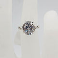 Sterling Silver Oval Cubic Zirconia Ring