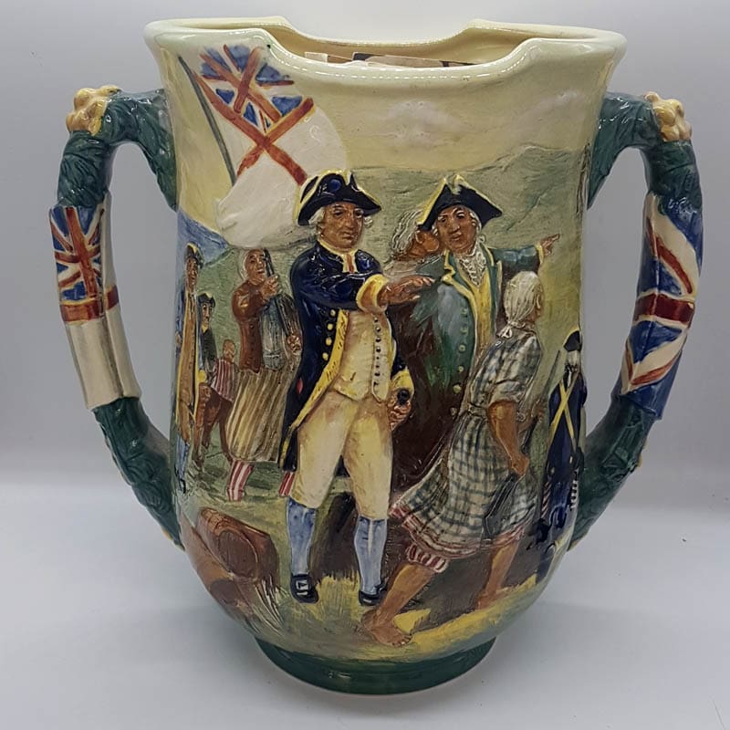 Royal Doulton Captain Cook Loving Cup with Original Paperwork. Limited Edition Number 223 of 350 Dated 1933