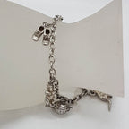 Sterling Silver Vintage 5 Charms Bracelet - Includes Kangaroo etc