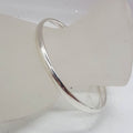 Sterling Silver Plain Half Round Golf Bangle