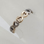 Sterling Silver Cubic Zirconia Retired Pandora Infinity Ring