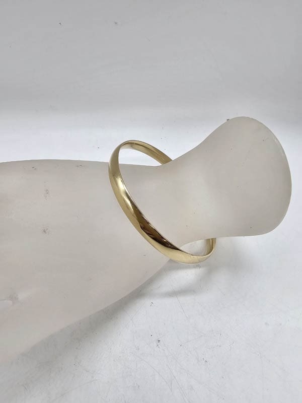 9ct Yellow Gold Golf Bangle - Heavy