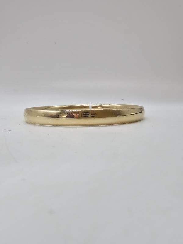 9ct Yellow Gold Golf Bangle - Heavy