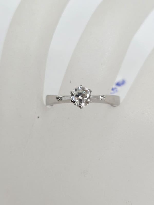 Platinum Diamond Solitaire Claw Set Ring - Engagement Ring