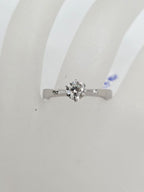 Platinum Diamond Solitaire Claw Set Ring - Engagement Ring