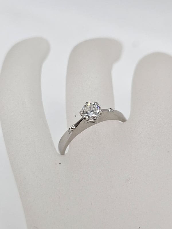 Platinum Diamond Solitaire Claw Set Ring - Engagement Ring