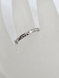18ct White Gold Patterned Ring Wedding Ring / Wedding Band - Antique / Vintage