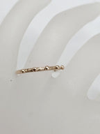 9ct Rose Gold Ball Design Stackable Band Ring