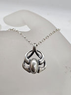 Sterling Silver Georg Jensen Denmark - Danish Designer - Heritage Pendant of the Year 2006 - Pendant on Silver Chain
