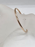 9ct Yellow Gold Rounded Bangle - Plain