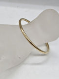 9ct Yellow Gold Rounded Golf Bangle