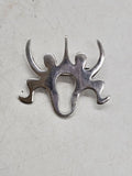 Sterling Silver Dancing Couple Brooch - Vintage