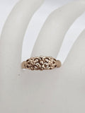 9ct Rose Gold Ornate Filigree Open Design Ring
