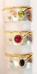 Sterling Silver and Ruby Rings - Available in different stones