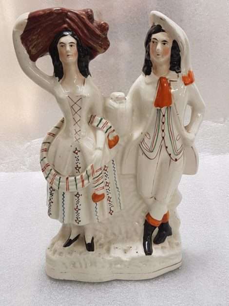 Tall Staffordshire Couple Figurine
