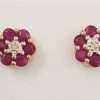 9ct Gold Natural Ruby Stud Earrings