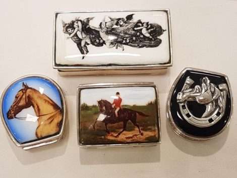 Sterling Silver and Enamel Pillboxes - Assorted - New