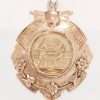 9ct Rose Gold Large "1921 Light Weight Contest" Boxing Medallion Fob Pendant