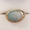 14ct Yellow Gold Oval Jade Ring