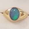 9ct Gold Oval Opal Gents Ring