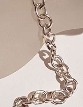 Sterling Silver Round Link Bracelet