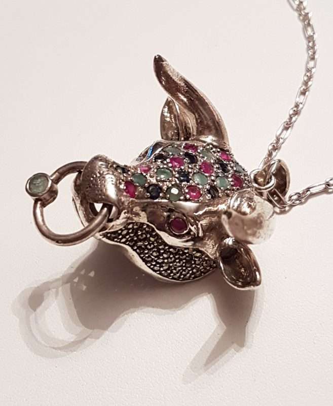 Sterling Silver Marcasite, Emerald, Ruby and Sapphire Bull Head Pendant on Sterling Silver ChainSterling Silver Marcasite, Emerald, Ruby and Sapphire Bull Head Pendant on Sterling Silver ChainSterling Silver Marcasite, Emerald, Ruby and Sapphire Bull Head Pendant on Sterling Silver ChainSterling Silver Marcasite, Emerald, Ruby and Sapphire Bull Head Pendant on Sterling Silver ChainSterling Silver Marcasite, Emerald, Ruby and Sapphire Bull Head Pendant on Sterling Silver ChainSterling Silver Marcasite, Emerald, Ruby and Sapphire Bull Head Pendant on Sterling Silver ChainSterling Silver Marcasite, Emerald, Ruby and Sapphire Bull Head Pendant on Sterling Silver ChainSterling Silver Marcasite, Emerald, Ruby and Sapphire Bull Head Pendant on Sterling Silver ChainSterling Silver Marcasite, Emerald, Ruby and Sapphire Bull Head Pendant on Sterling Silver ChainSterling Silver Marcasite, Emerald, Ruby and Sapphire Bull Head Pendant on Sterling Silver ChainSterling Silver Marcasite, Emerald, Ruby and Sapphire Bull Head Pendant on Sterling Silver ChainSterling Silver Marcasite, Emerald, Ruby and Sapphire Bull Head Pendant on Sterling Silver Chain