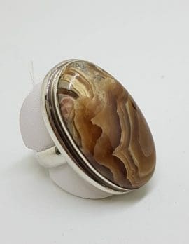 Sterling Silver Large Oval Ring