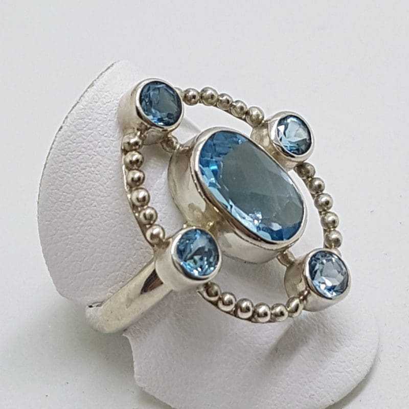20200413_141505 Sterling Silver Blue Topaz Large Oval Ring