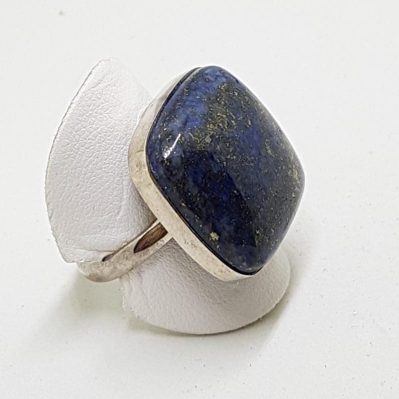 20200413_142526 Sterling Silver Large Square Lapis Lazuli Ring