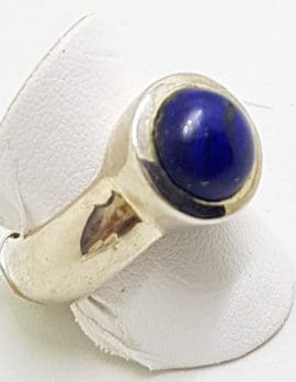 Sterling Silver Heavy Lapis Lazuli Ring