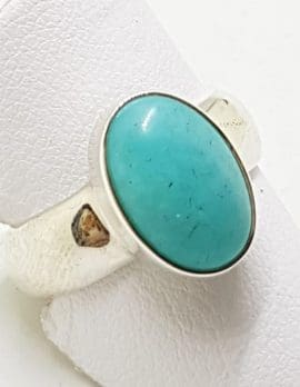 Sterling Silver Oval Amazonite Ring