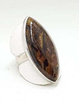 Sterling Silver Large Pietersite Ring