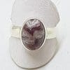 Sterling Silver Oval Agate Ring