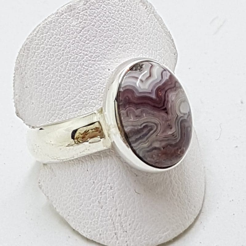 20200414_010759 Sterling Silver Oval Agate Ring
