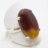 Sterling Silver Large Mookaite Oval Ring
