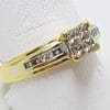 18ct Yellow Gold Diamond Square Engagement Ring