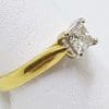 18ct Gold Princess Cut Diamond Solitaire Engagement Ring