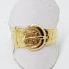 9ct Gold Ornate Buckle Ring - Keeper