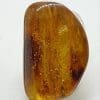 Sterling Silver Very Large Natural Amber Ring