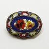 Oval Mosaic Floral Brooch