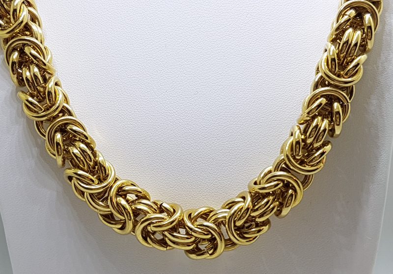 Gold Plated Thick Rope Necklace