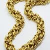 Gold Plated Thick Rope Necklace