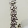 Silver Plated Swarovski Crystal Leaf Design Bracelet