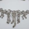 Silver Plated Swarovski Crystal Ornate Necklace