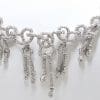 Silver Plated Swarovski Crystal Ornate Necklace