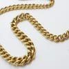9ct Yellow Gold Curb Link Graduated Chain / Necklace